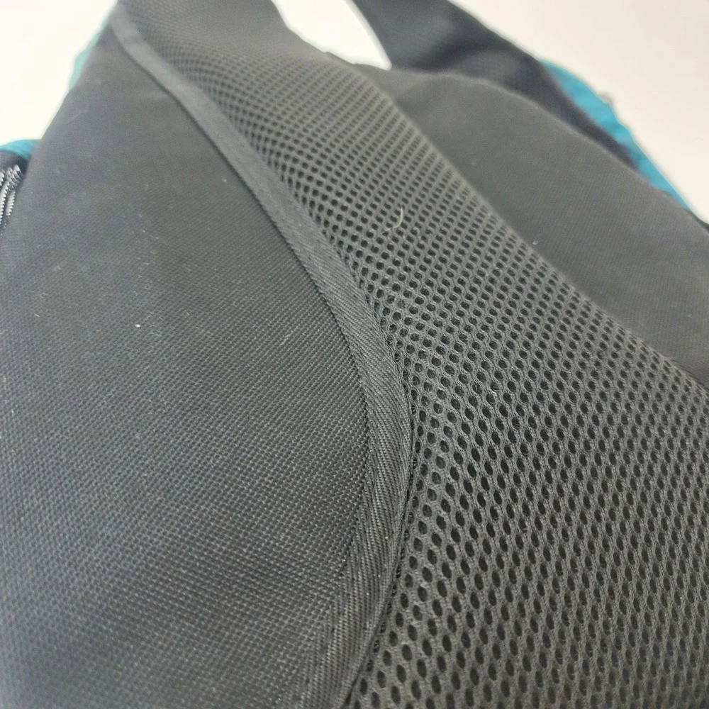 OutdoorMaster Sling Bag Teal Blue Camo Crossbody Backpack Hiking Travel Shoulder